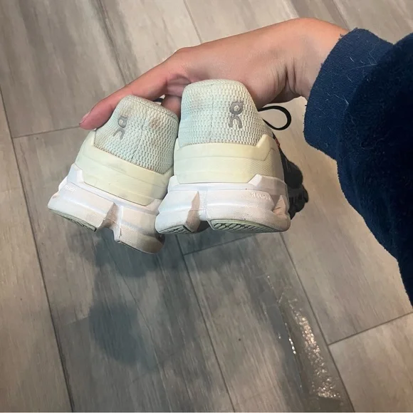 Black and White Athletic Sneakers - Picture 4 of 5